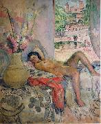 Henri Lebasque Prints Nude portrait by Henri Lebasque, oil painting